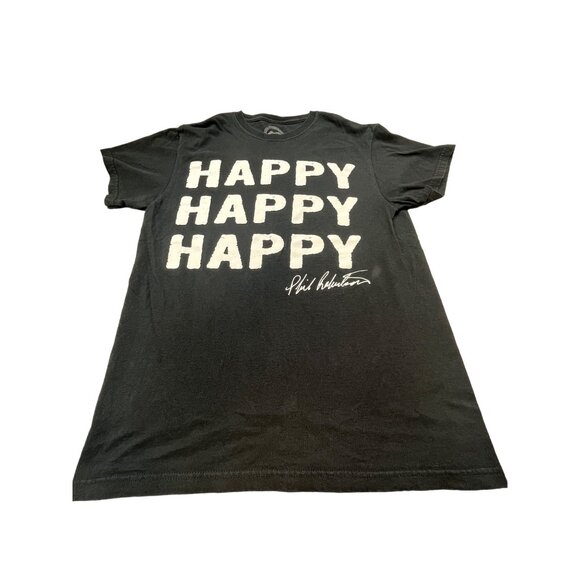 Duck Commander Mens Medium Black "Happy Happy Happy" Phil Robertson Shirt - Picture 1 of 7